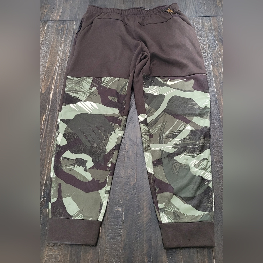 Nike Sweatpants Camo Green Brown Tan Mens Size Large